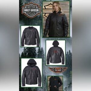 Harley Davidson Women's Miss Enthusiast 2.0 Leather 3-in-1 Riding Jacket LARGE